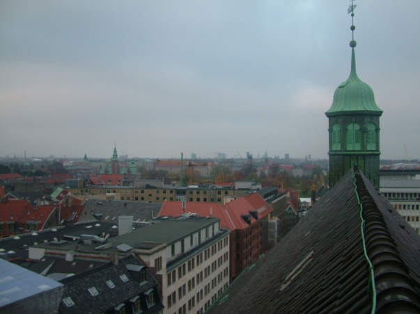 Copenhagen from the first floor of the Round Tower (the view gets even better than this!)